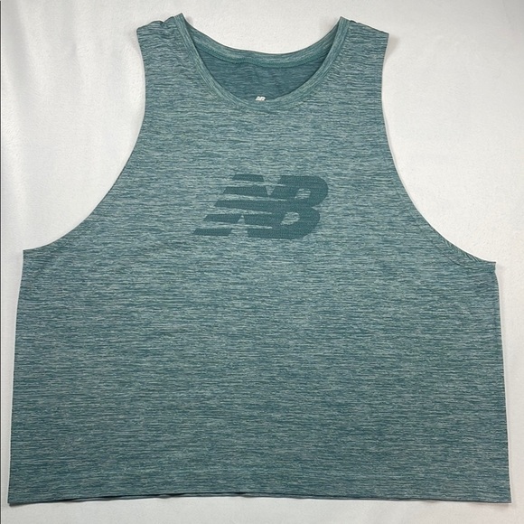 New Balance Blue Sleeveless Tank Top - Picture 1 of 6